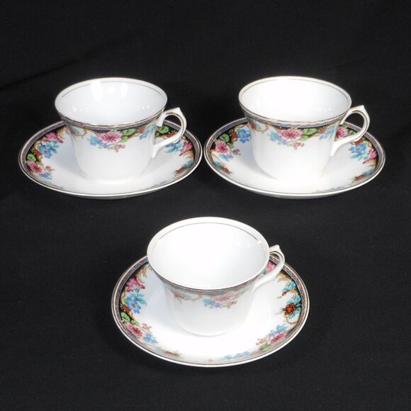 3 Sets of Tea Cups & Saucers. Vintage Alfred Meakin UK - Picture 3 of 11